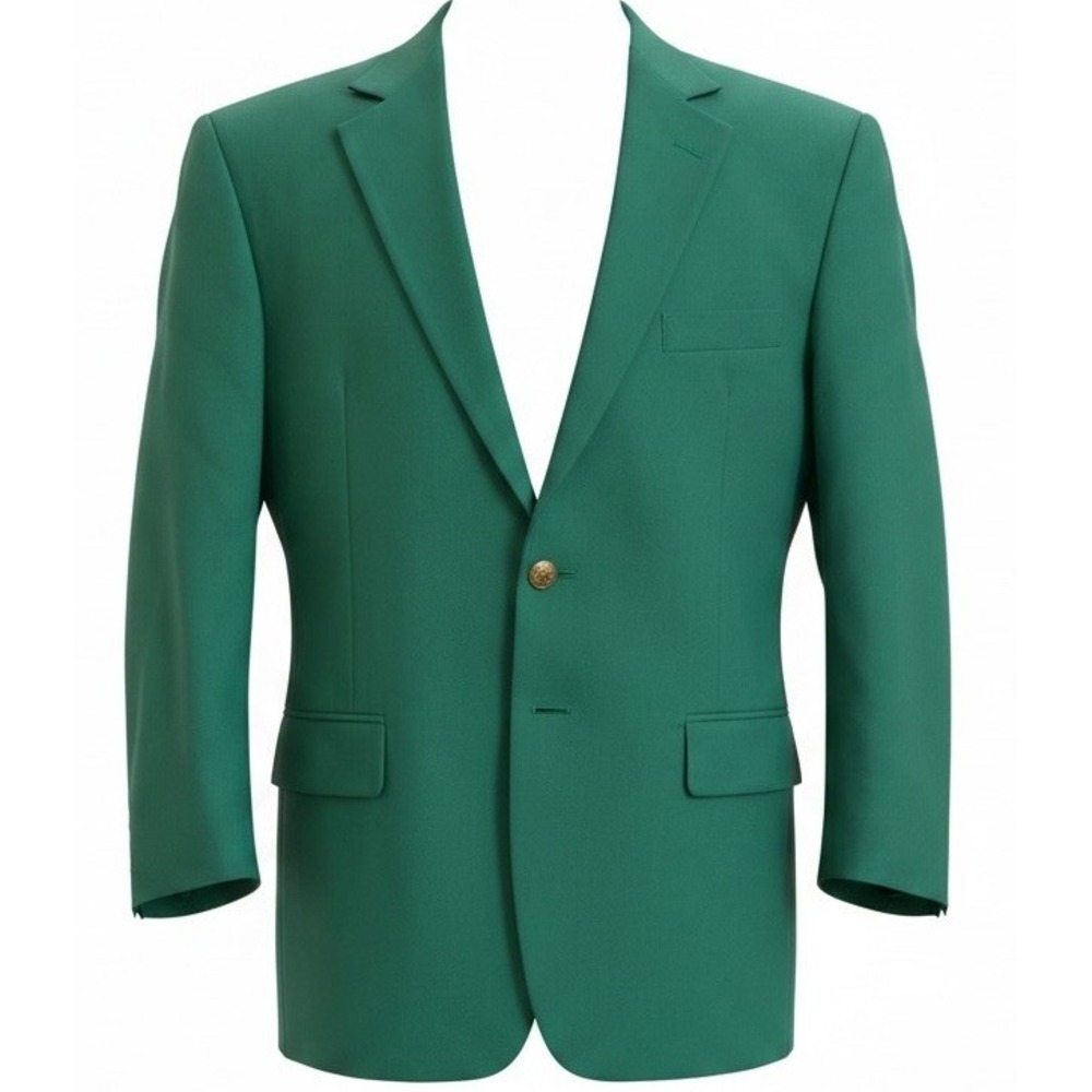 VTG Hardwick Wool Blend Kelly Green Blazer Sz 40S Gold Buttons Sport Coat Jacket